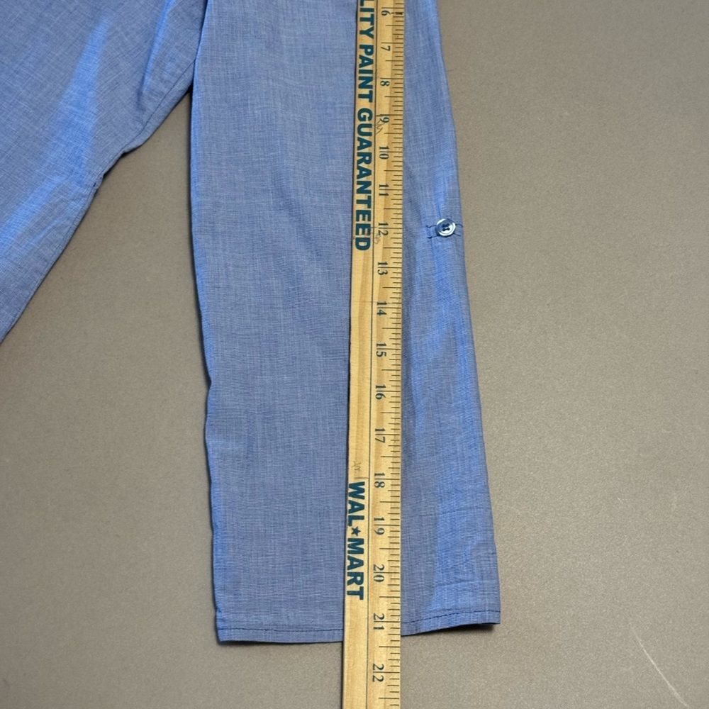 Harve Benard Light Blue Button Down Shirt 💯 % Cotton - Picture 7 of 10